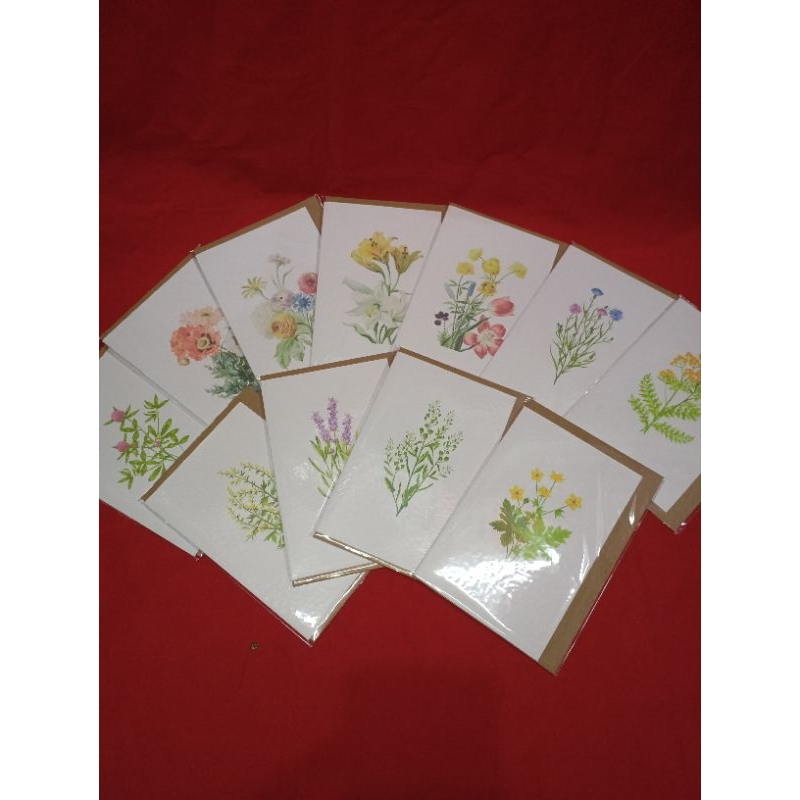 kartu ucapan polos motif cantik/kartu ucapan/kartu polos/kartu ucapan+amplop terbaru