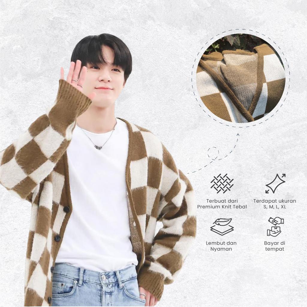 Cardigan Premium Jeno NCT Kardigan Jeno Hot Sauce Korean Rajut Premium Ready Stock -najahstore_offic