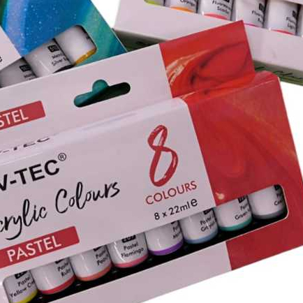 

CAT ACRYLIC V-TEC METALIC FLUORESCENT PASTEL 8 WARNA