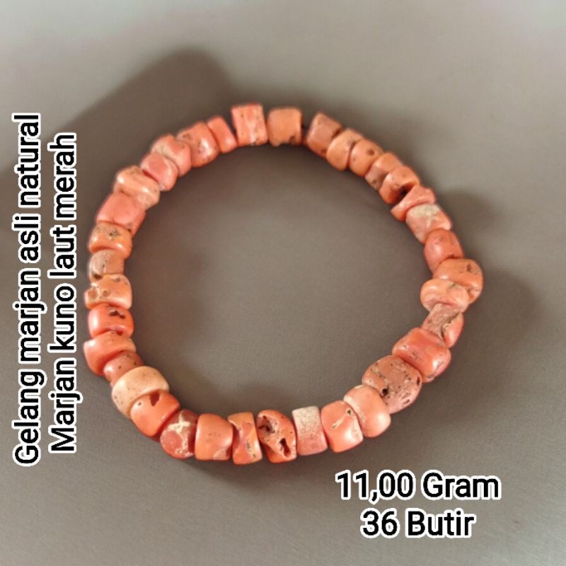 Gelang Marjan Laut Merah Asli Natural
