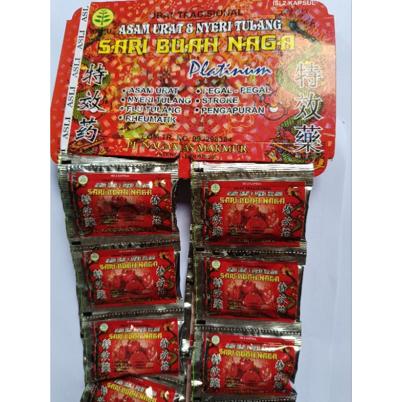 KAPSUL SARI BUAH NAGA ORIGINAL