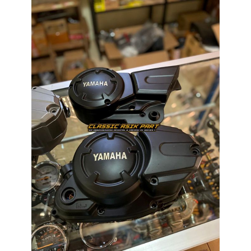 Bak mesin kalter rx king new hitam set bak kopling rx king new