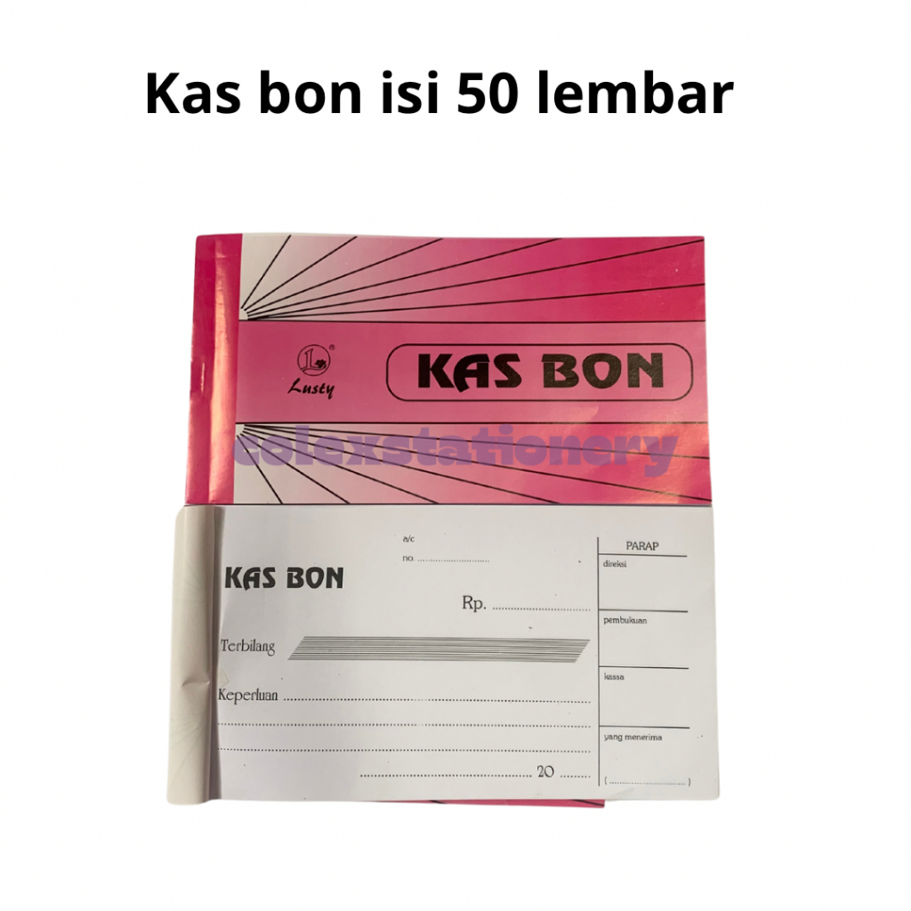 

Bon / Bon Keuangan / Kas Bon Lusty Ukuran Kecil Posisi Tidur Isi 50 Lembar (1 Pcs)