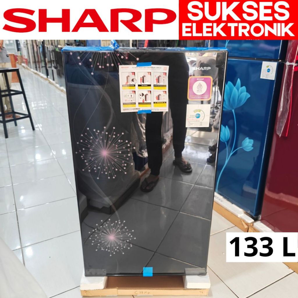 KULKAS SHARP SJX 167 MG / LEMARI ES 1 PINTU 133 LITER 133L L SJX-167MG SJX 167MG