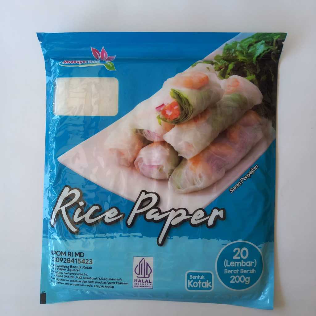 

Rice Paper Kotak 200g 20lembar / Kulit Lumpia Vietnam