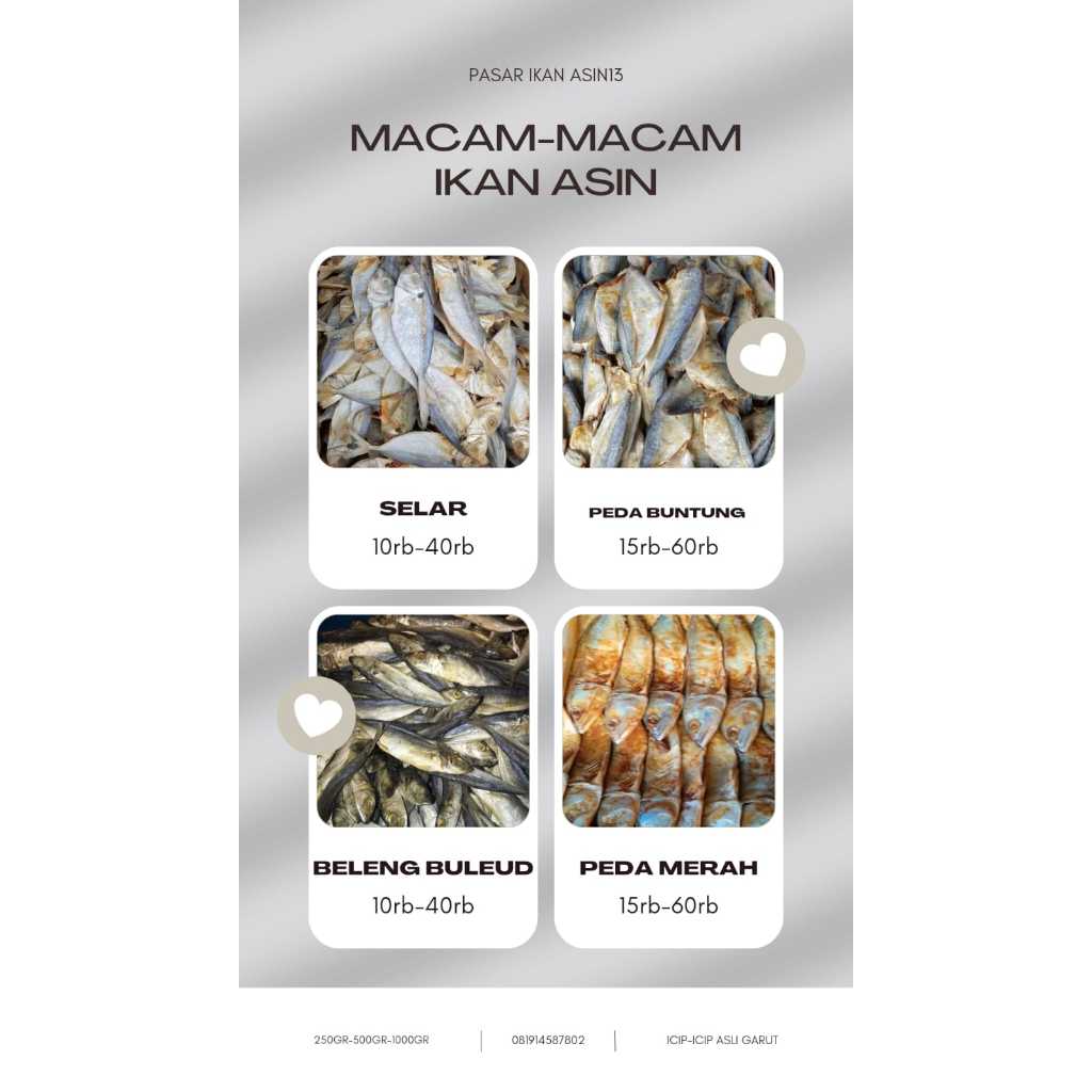 

Macam-Macam Ikan Asin Berkualitas Terbaik Di Dunia