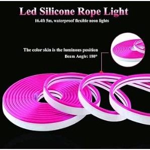 LED SELANG NEON FLEX LAMPU SELANG LENTUR NEON FLEX DC WARNA UNGU - SUPERLED