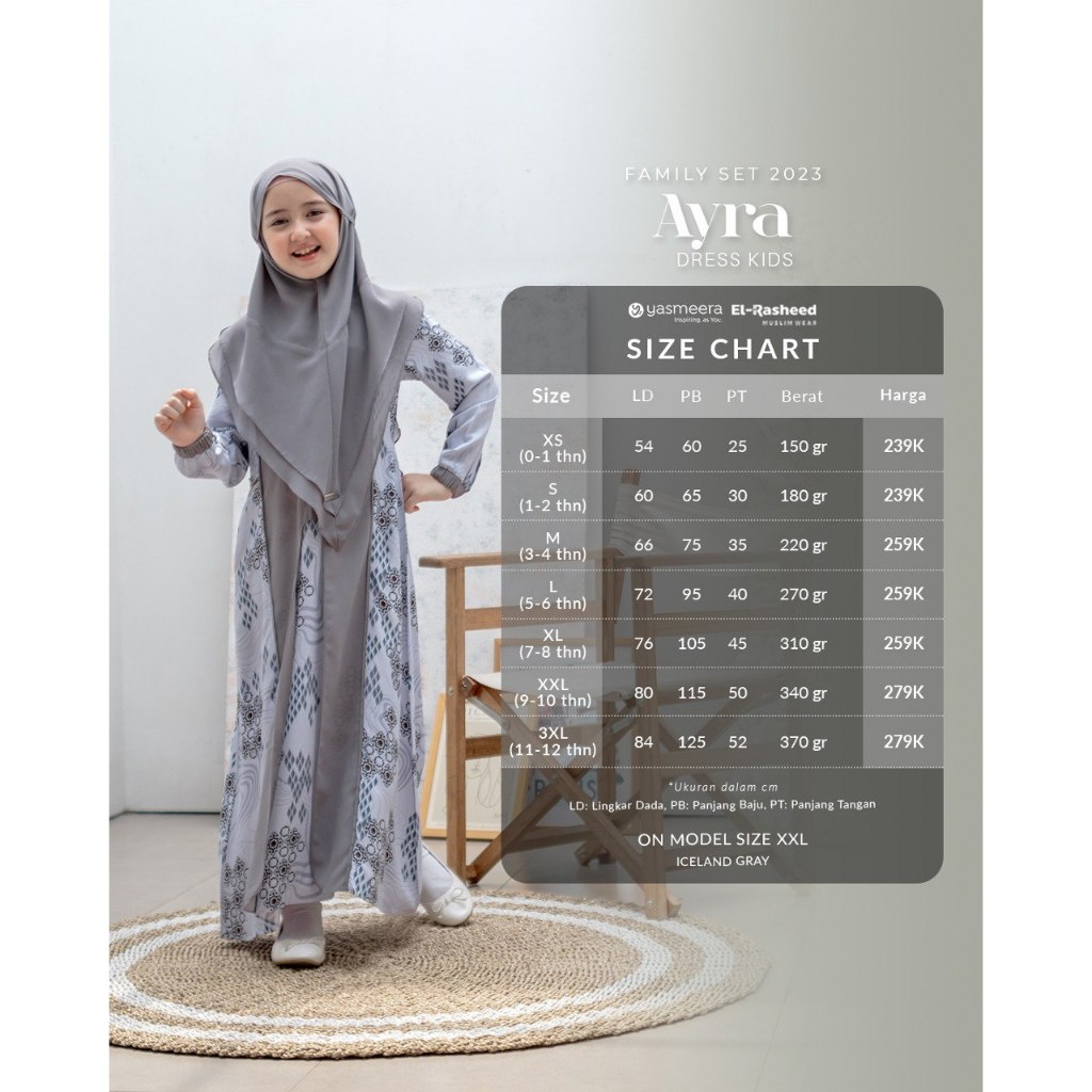AYRA DRESS KIDS by YASMEERA