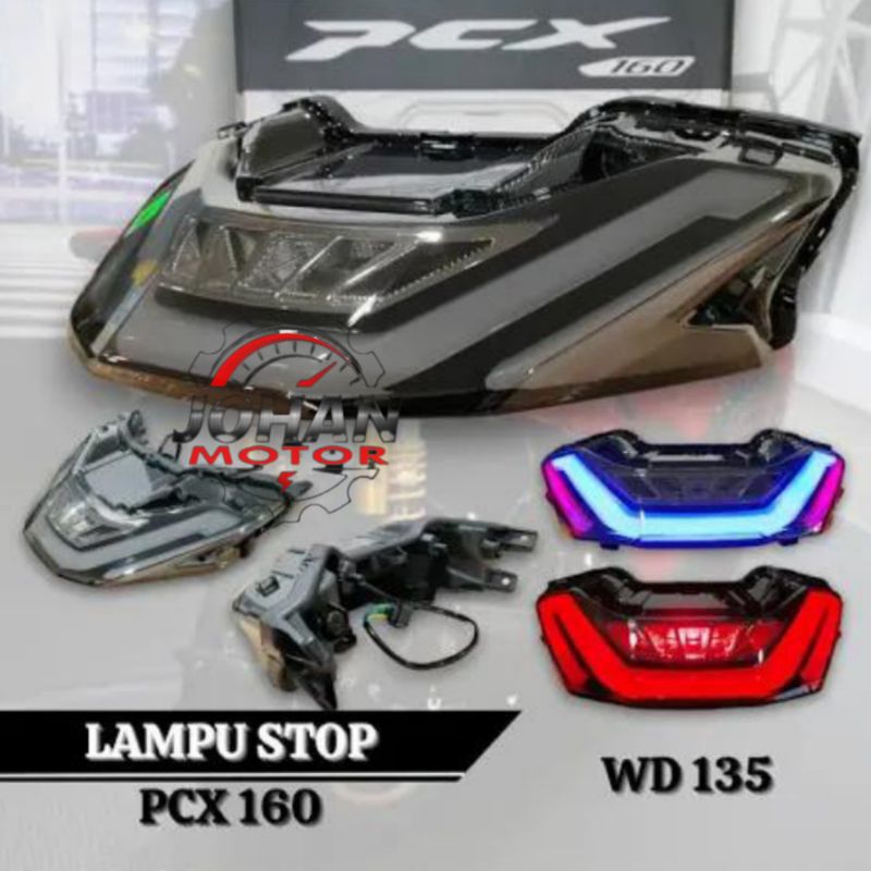 Lampu stop PCX 160 lampu rem xcase premium/lampu stop belakang motor PCX 160