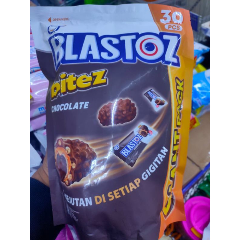 

Blastoz Giant Pack Bites Chocolate 30 pcs 240 gr (30x8g)