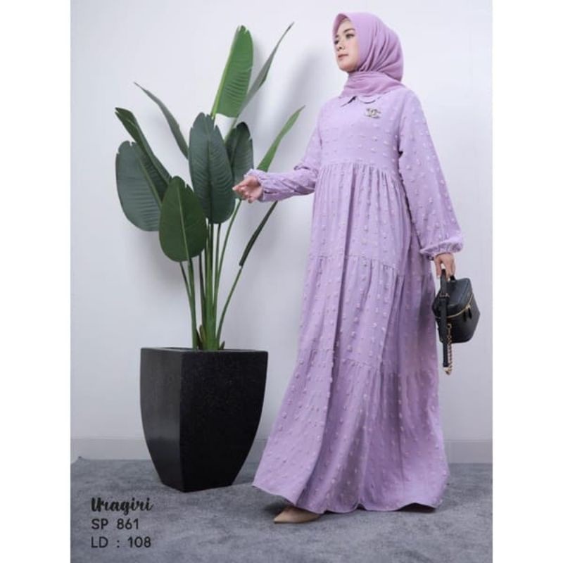 Gamis Uragiri Crinkle Ori Import All size Jumbo Hits