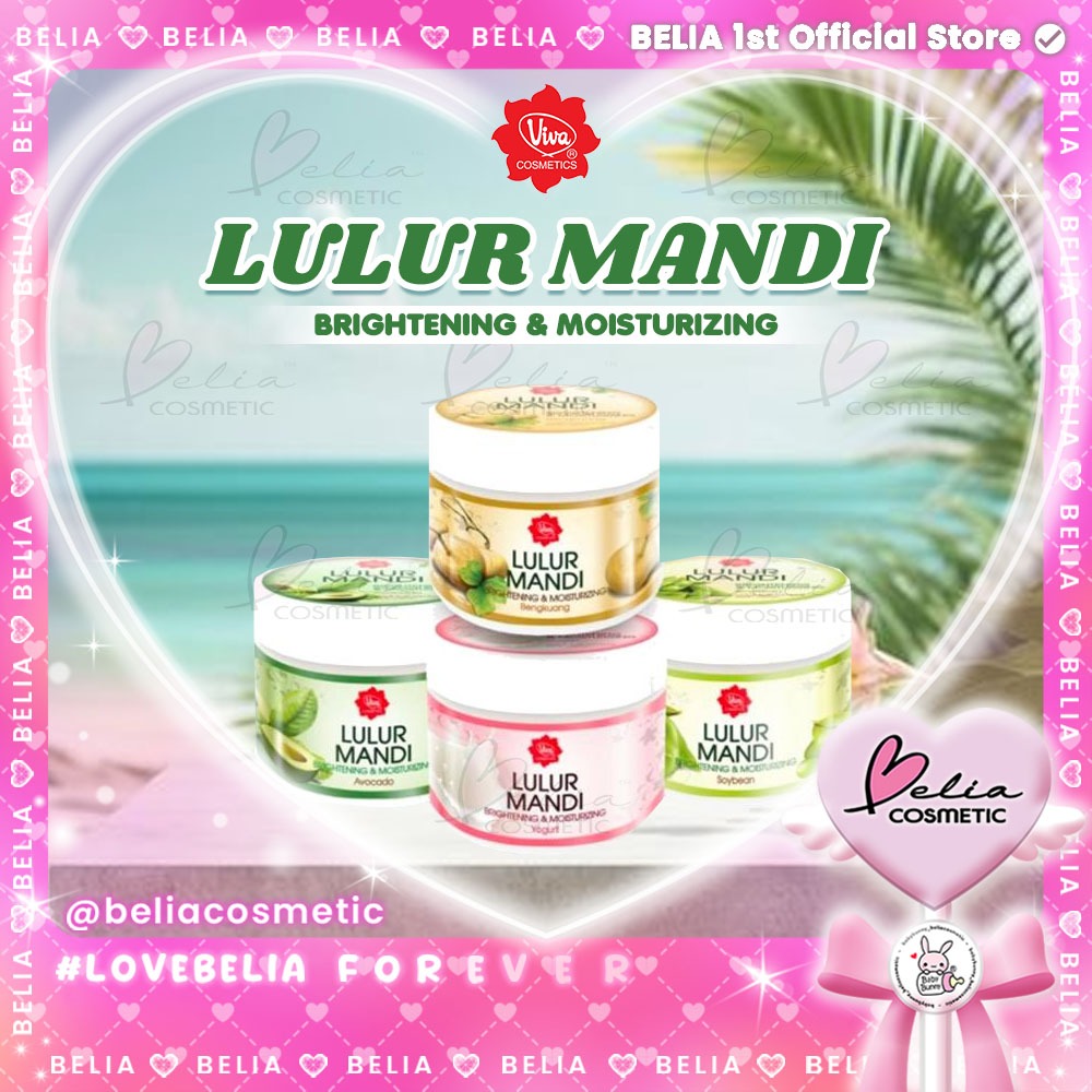 ❤ BELIA ❤ Viva Lulur Mandi Avocado Soybean 225 gram BPOM Halal