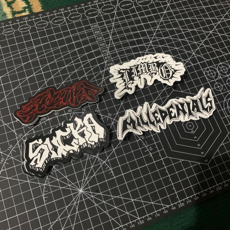 

STIKER PACK BAND HARDCORE | HONEY SUCKA MILLEDINIALS LIMBO |