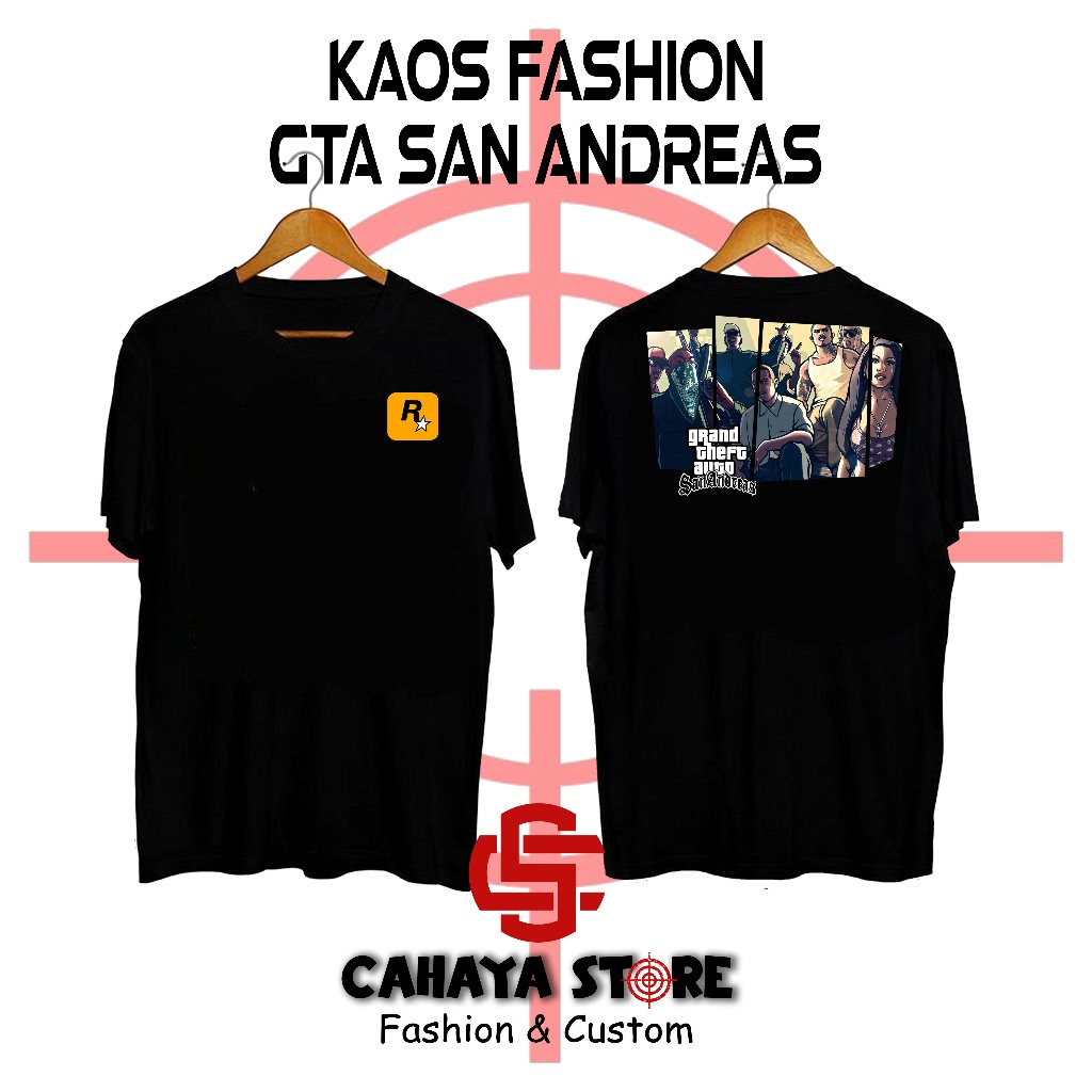 GTA SAN ANDREAS - Kaos Fashion GTA - Tshirt NOSTALGIA - PRIA DAN WANITA -