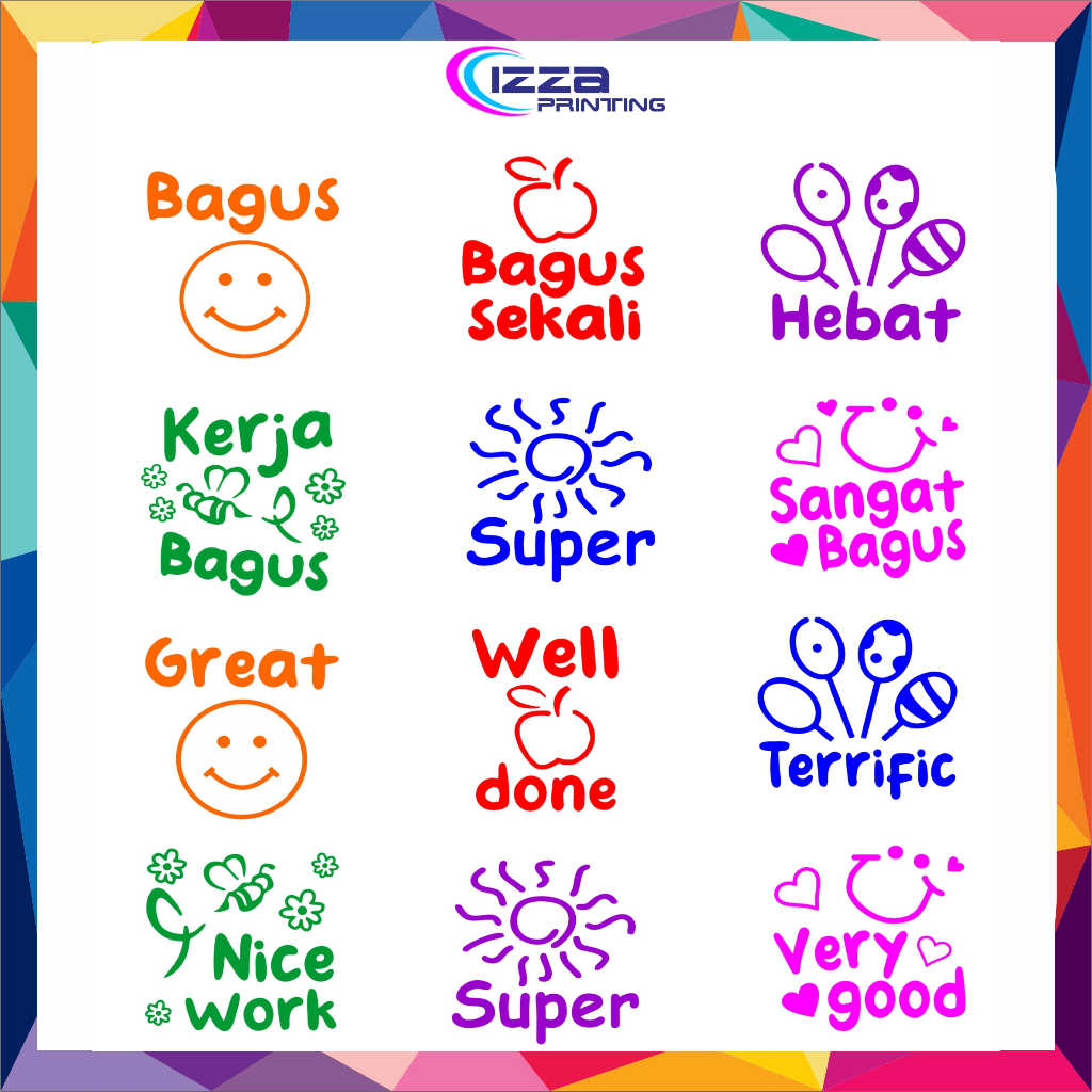 

[Produk Baru] Stempel Penilaian Anak TK / Paud (versi indo /inggris)