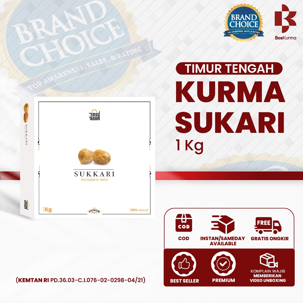 

Kurma Sukari Timur Tengah High Quality Premium Natural Dates