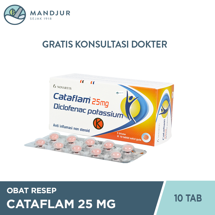 Cataflam 25 Mg 10 Tablet