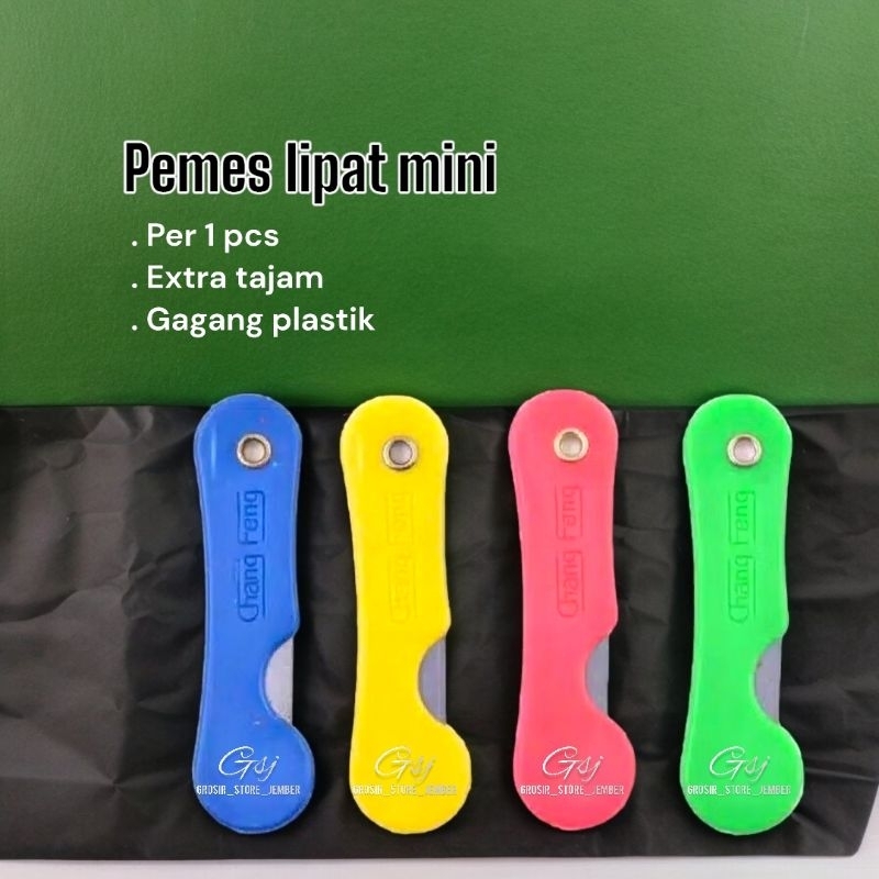 

(1pcs) Silet pemes lipat mini warna warni murah grosir