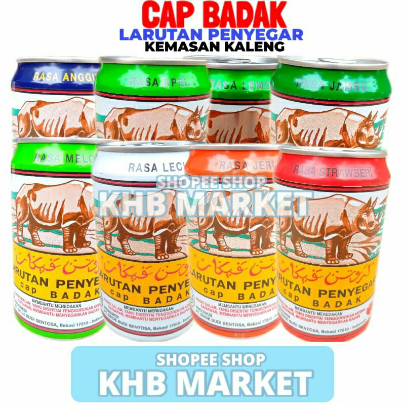 

Larutan Penyegar Cap Badak Kaleng 320GR