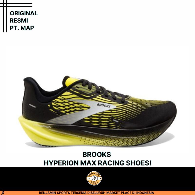 SEPATU LARI PRIA BROOKS HYPERION MAX FOR RACE AND TEMPO ORIGINAL RESMI