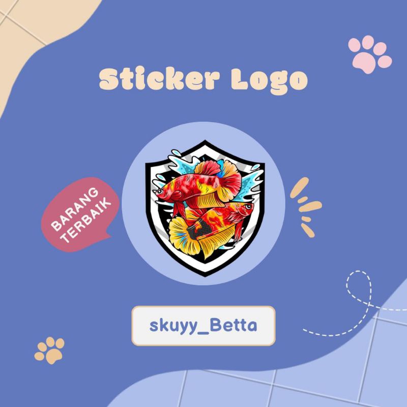 

Design cetak stiker custom skuyy Betta