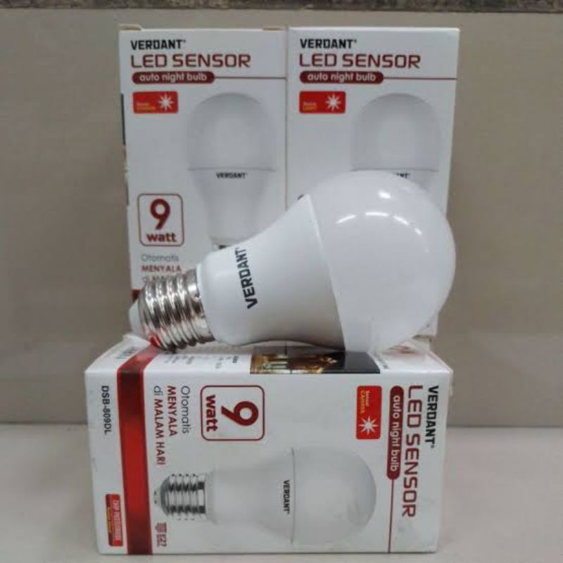 Lampu Sensor LED Murah 9 watt/11 Watt Verdant / sensor cahaya