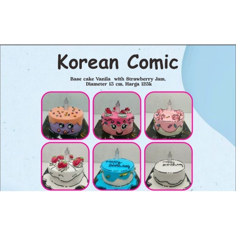 

Korean Comic / Kue Ulangtahun / Cake Custom / Birthday Cake / Cake karakter