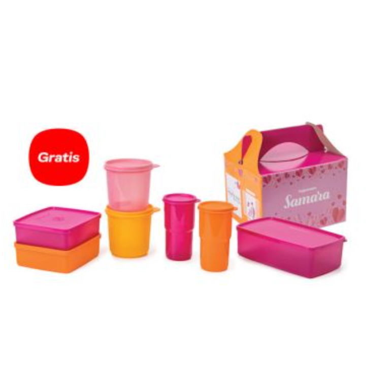 Samara Collection Set / Paket Tempat Makan Lengkap Tupperware Original Termurah