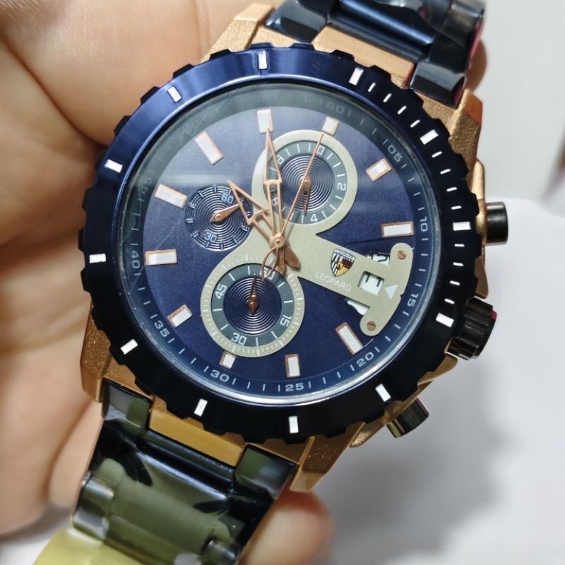 LEOPARD JAM TANGAN PRIA COWOK ORIGINAL ORI LEOPARD CRONO aktif