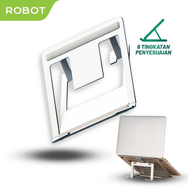 Robot RT-LS05 / RT-LS06 Stand Laptop Alumunium Rotation 360 Garansi - RT-LS05