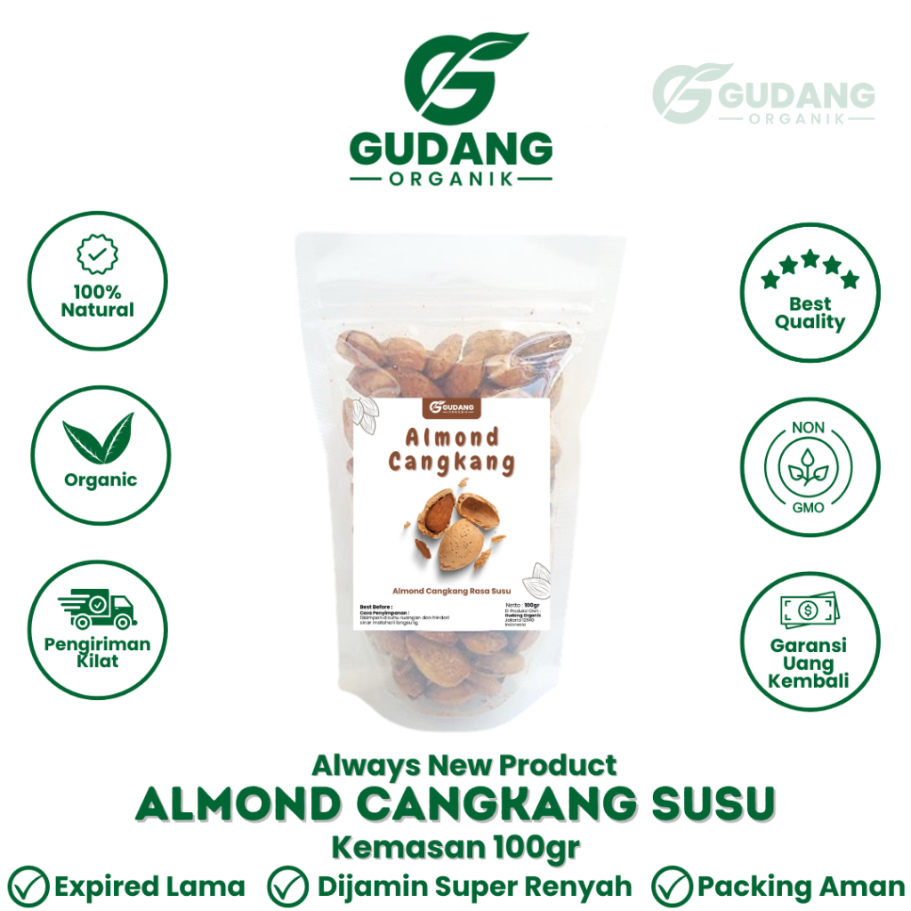 

Kacang Almond Cangkang Butter Milk Kacang Almond Panggang Roasted Creamy Butter Milk In Shell Oleh-Oleh Umroh dan Haji