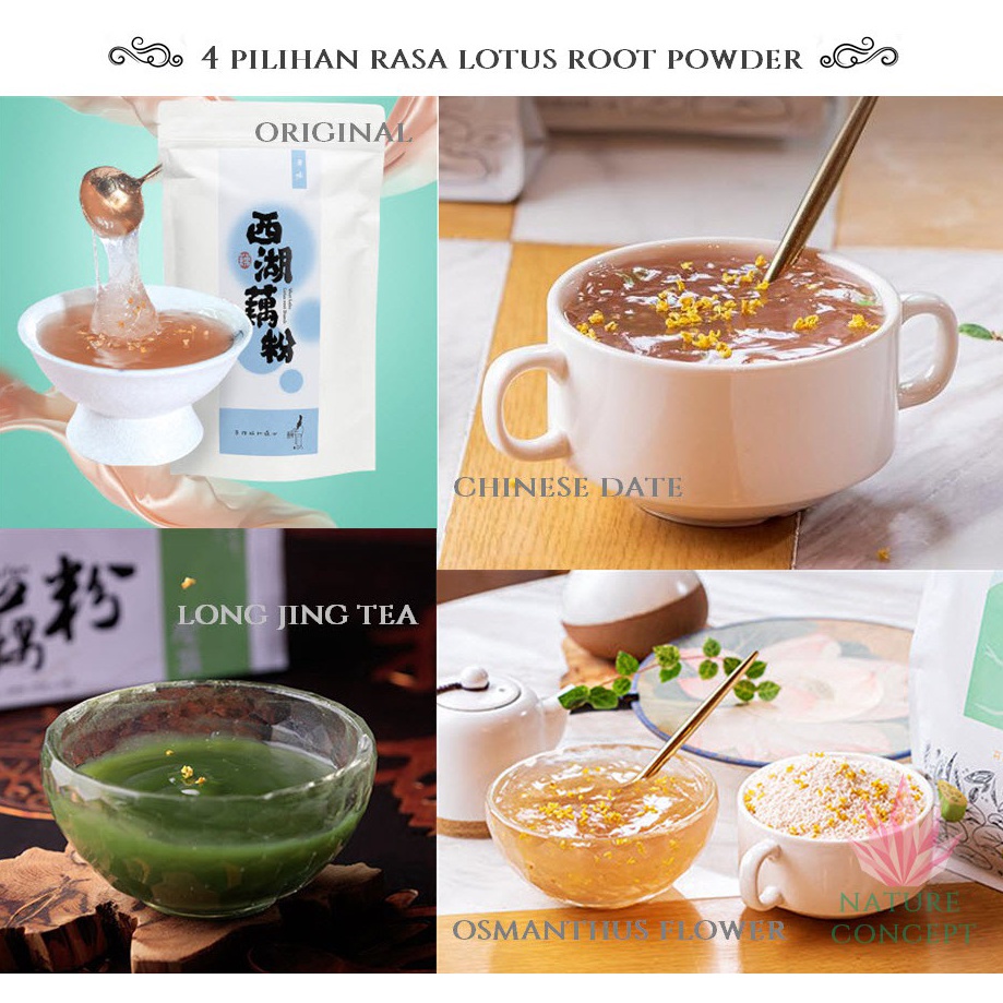 SPESIAL DISCOUNT Lotus Root Powder Bubuk akar teratai Sarapan Diet Sehat SACHET