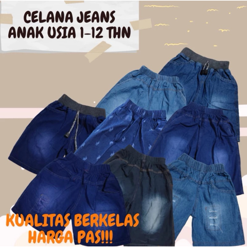 [ PROMO GEBYAR 100 RIBU 4 PCS ] Celana Pendek Anak Jeans Chinos SOFT JEANS Celana Chinos Pendek Jean