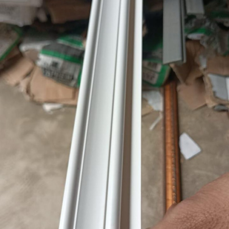 Lis plafon pvc motif profil lebar 4cm