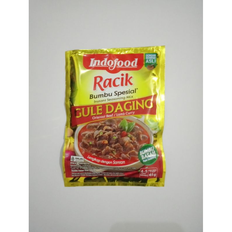 

bumbu racik Indofood gulai daging sapi