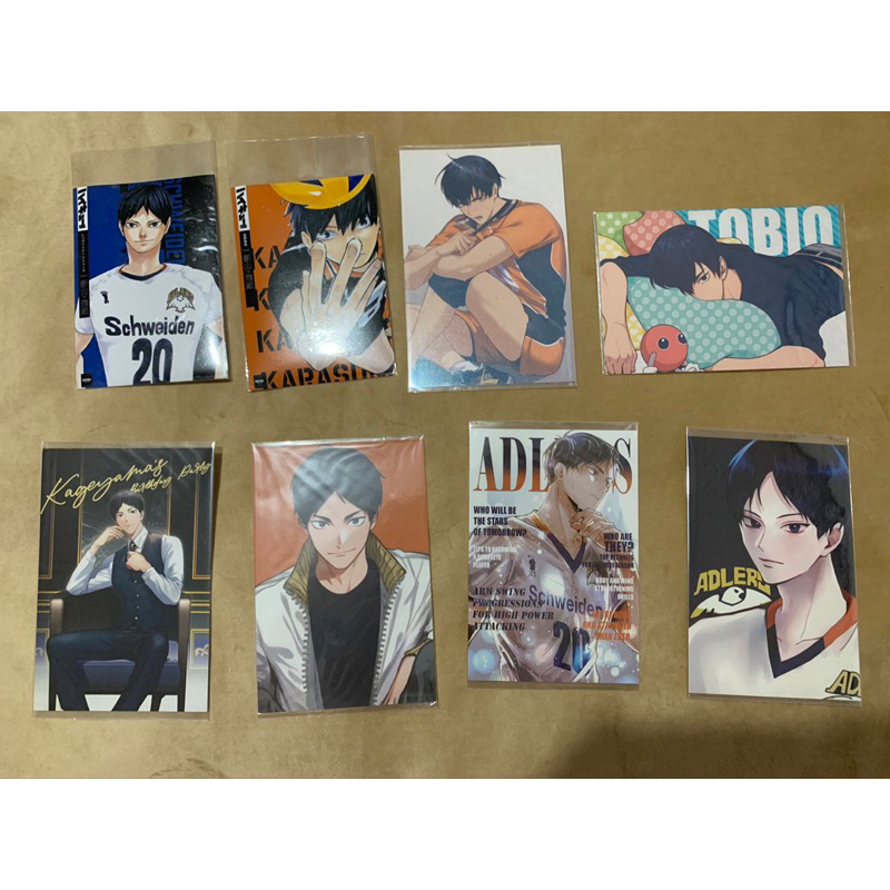 postcard photocard haikyu kageyama tobio miya osamu