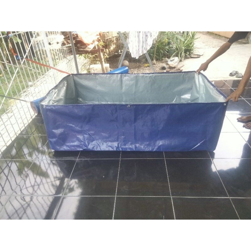 terpal kolam ikan 1,5x1x0,7 A12 Korea terpal ikan berkualitas