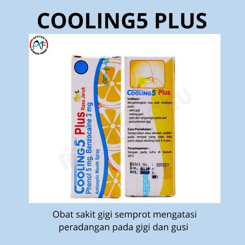 Cooling5 plus/obat semprot gigi