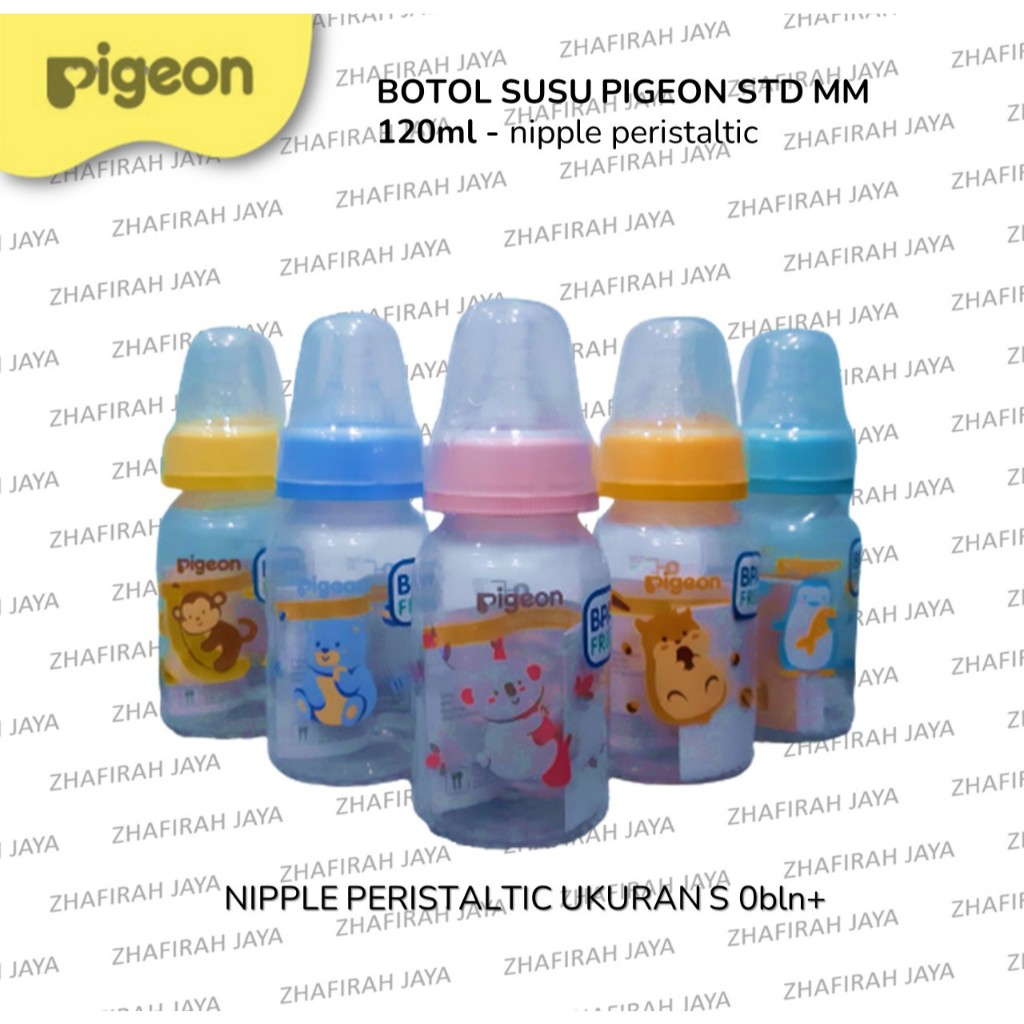 PIGEON Botol Susu Bayi Anti Kolik Dot Peristaltic 120ml– Nyaman untuk Si Kecil