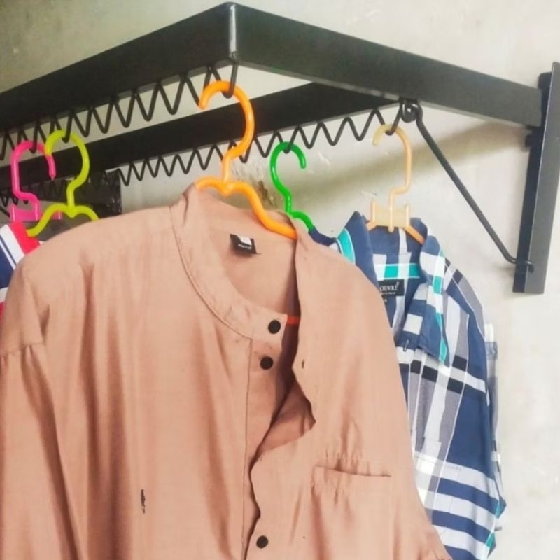 Jemuran baju lipat | jemuran baju simpel bahan besi