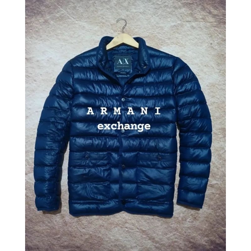 Jaket bulang keren Armani exchange pria second preloved