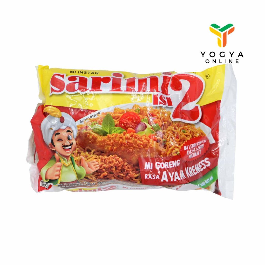 

Sarimi Isi 2 Mi Goreng Rasa Ayam Kremess 125 G