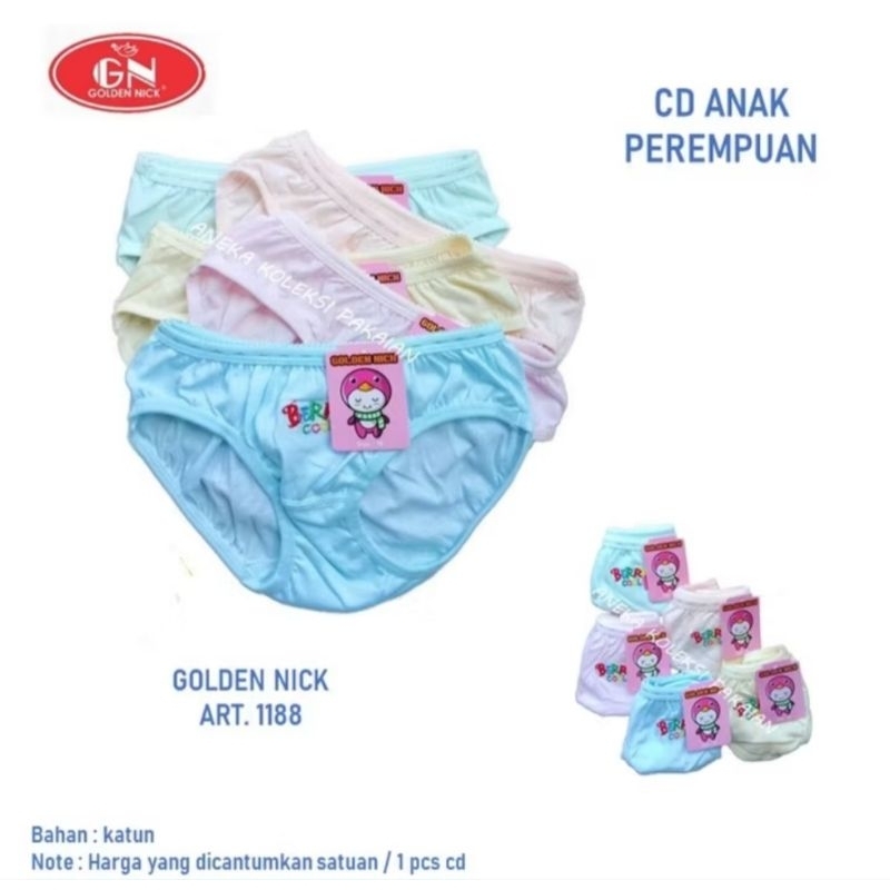 CD GN ANAK 1188 | CELANA DALAM ANAK GOLDEN NICK 1188 | CELANA DALAM ANAK PEREMPUAN GOLDEN NICK