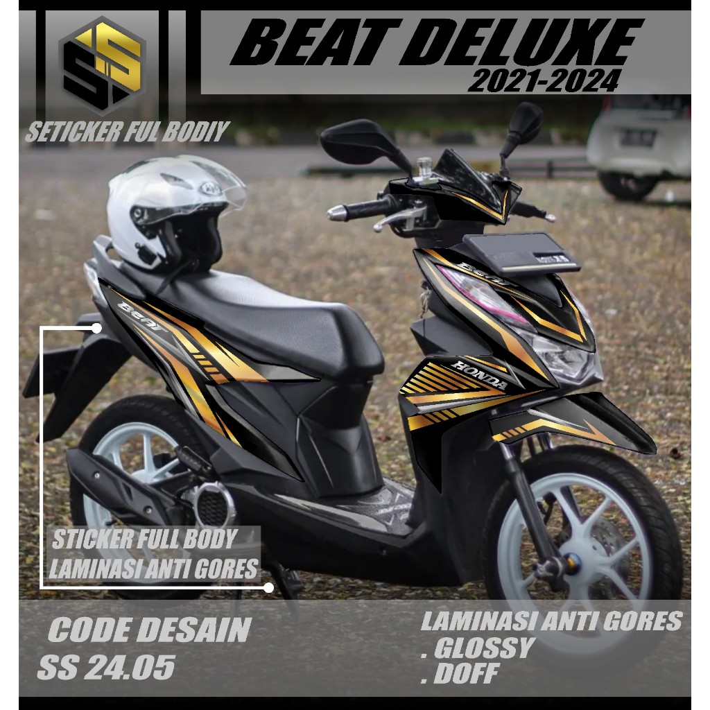 (COD)DECAL STICKER BEAT DELUXE FULL BODY TERBARU-STICKER VARIASI BEAT DELUXE 2020 2021 2022 2023 202
