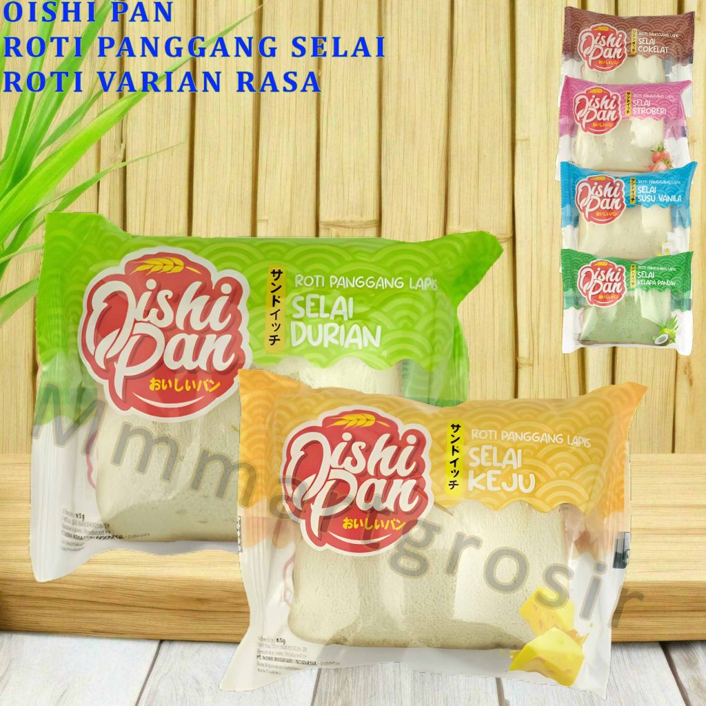 

Oishi Pan / Roti Panggang Selai / Roti Selai Varian Rasa / 65gr