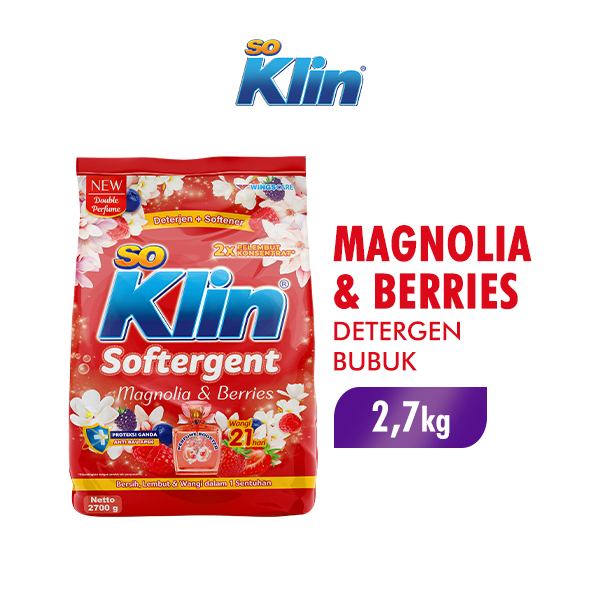 Soklin Deterjen Bubuk Softergent Magnolia Berries 2,7 kg