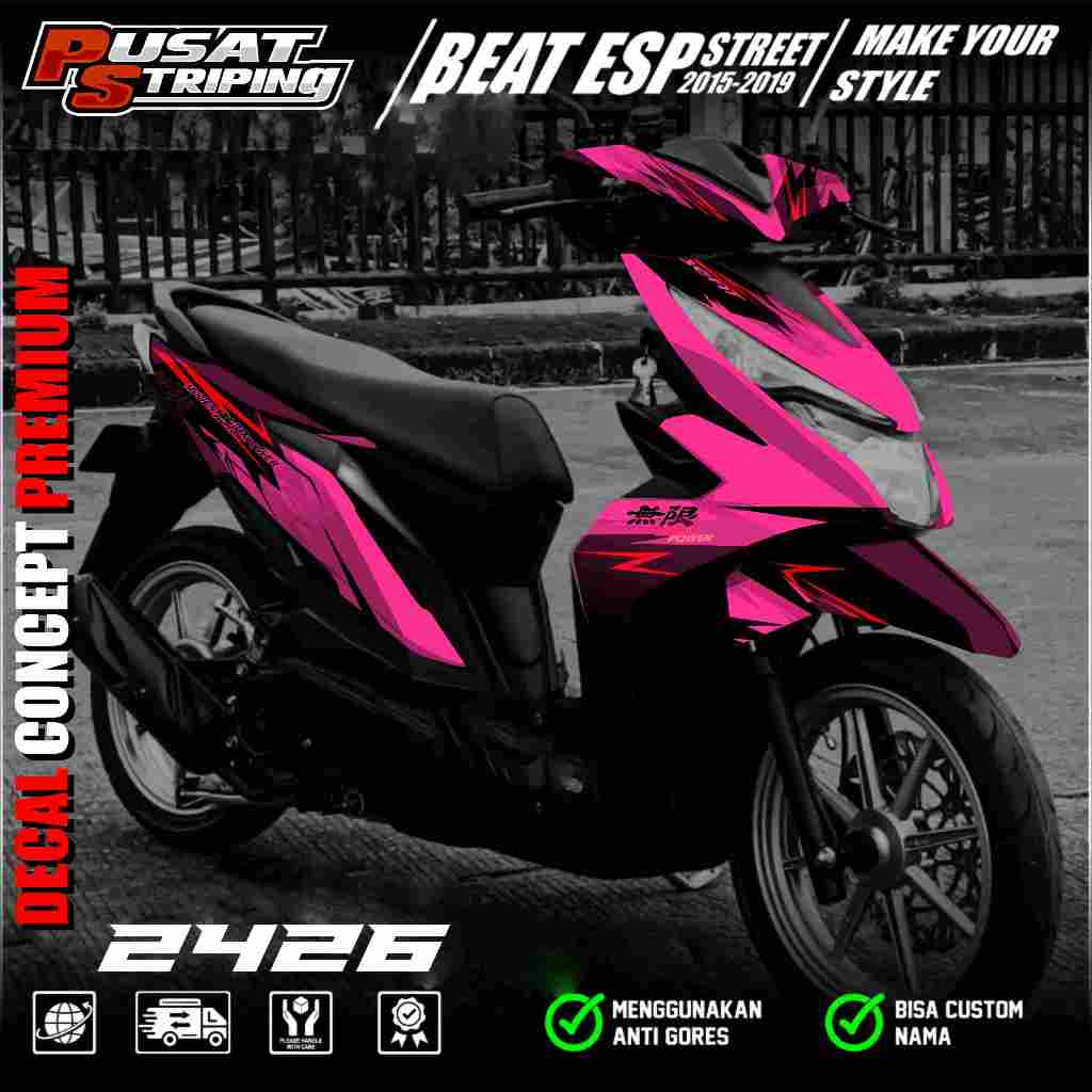Sticker Full Body Motor BEAT New 2016-2019 Fi Esp / Sticker Decal Beat Fi New