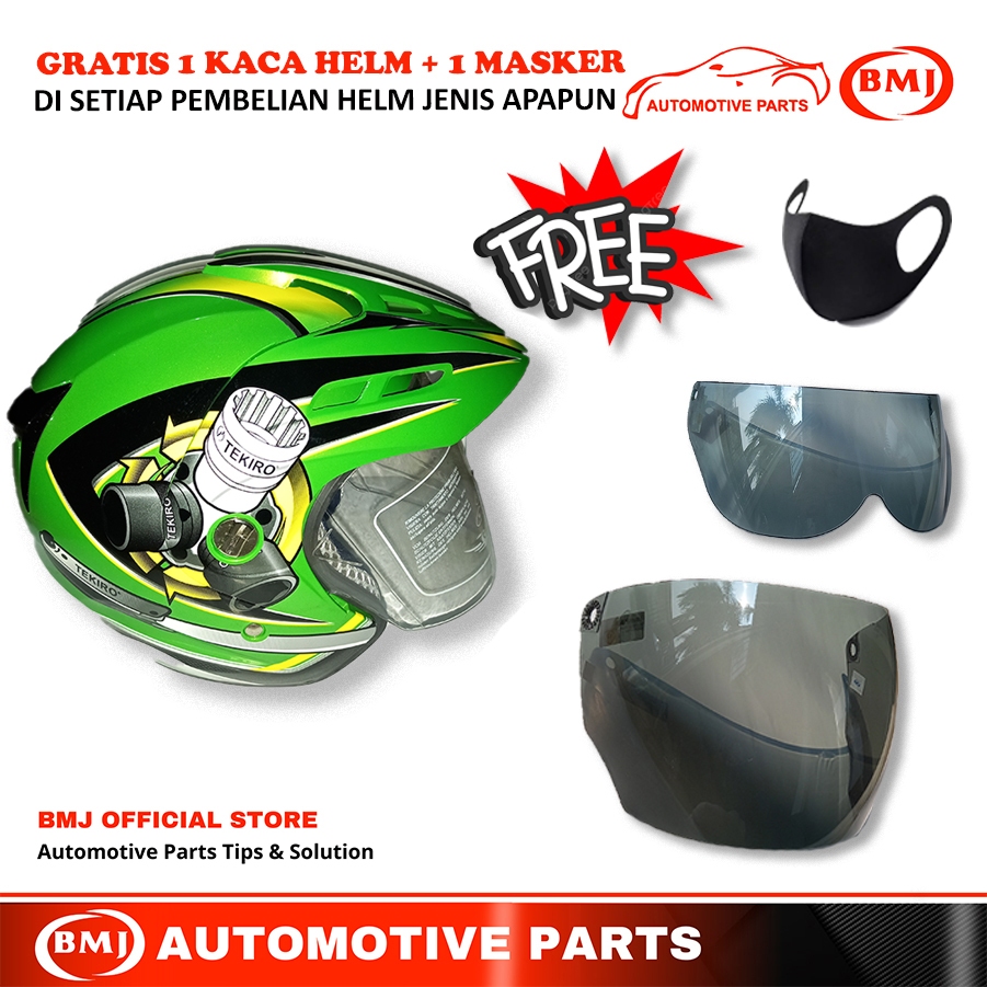 Helm Half Face Tekiro SNI Free Gift