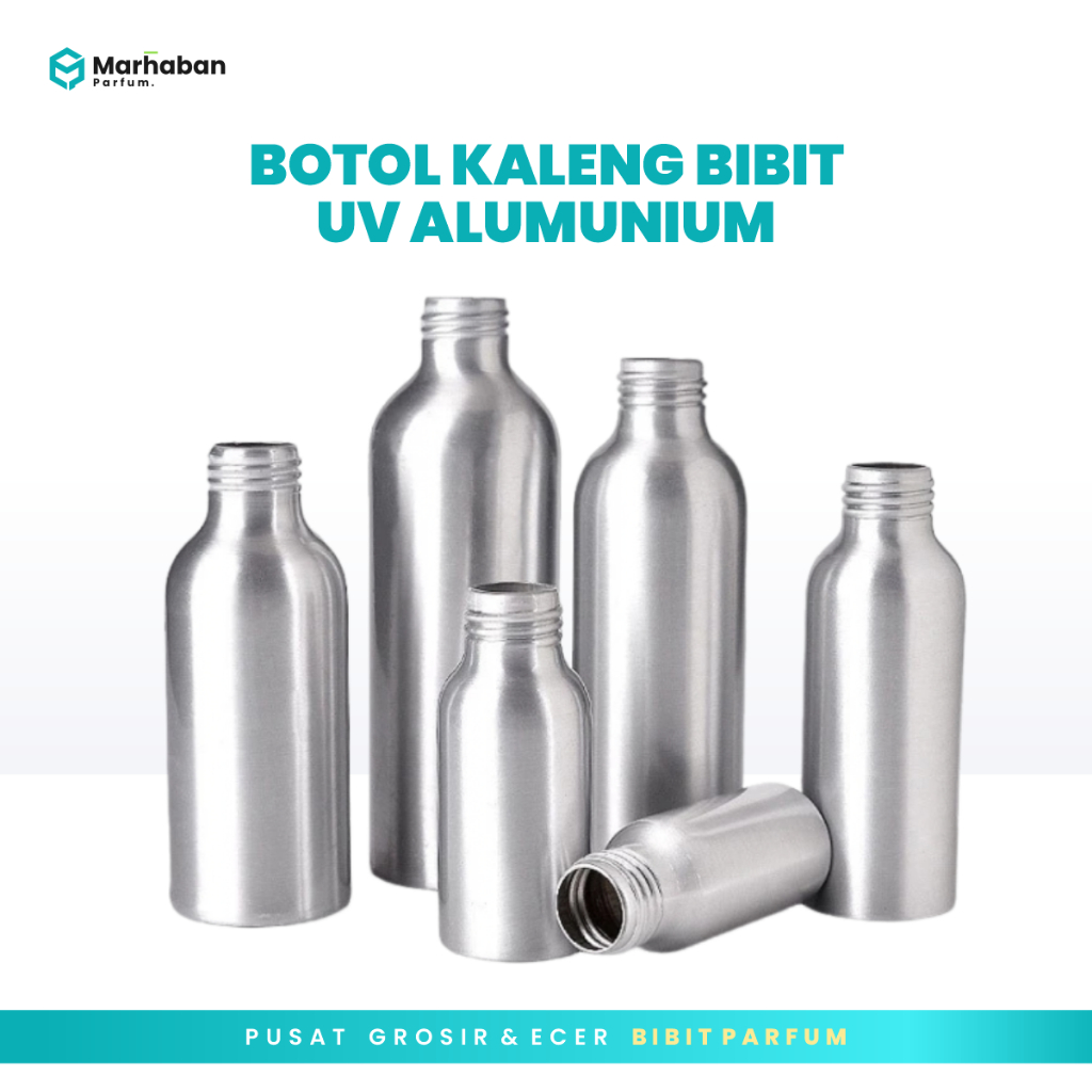 Botol Bibit Kaleng Alumunium UV - Botol Bibit Parfume 1 Liter