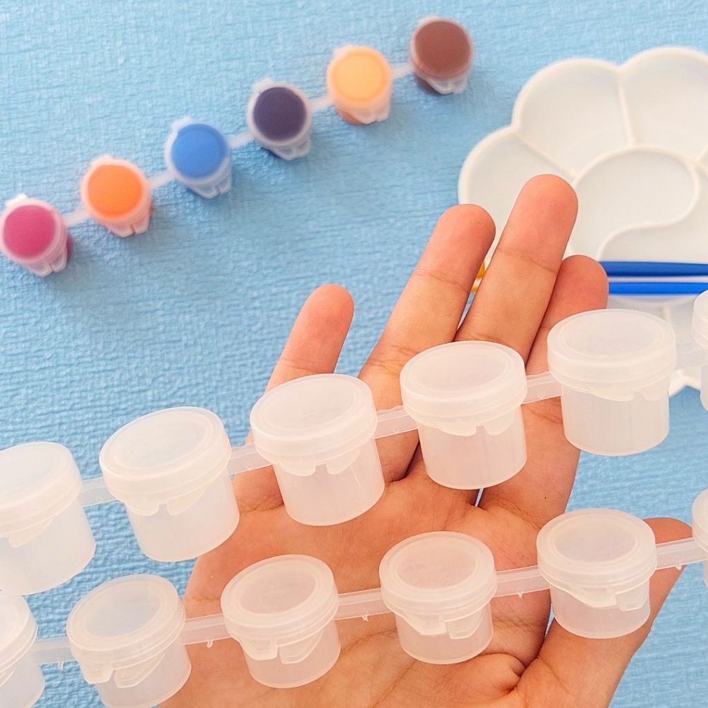 

POT Cat air plastik RENTENG 6x3ml dan 6x5ml